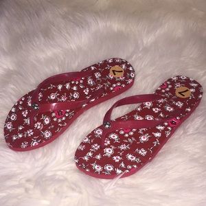 💞Coach floral rubber slipper💞